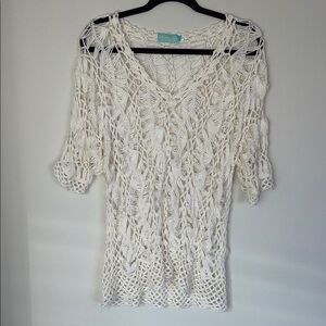 Anthony’s Resort Wear Crochet Boho Chic Beachy Knit Cover Up